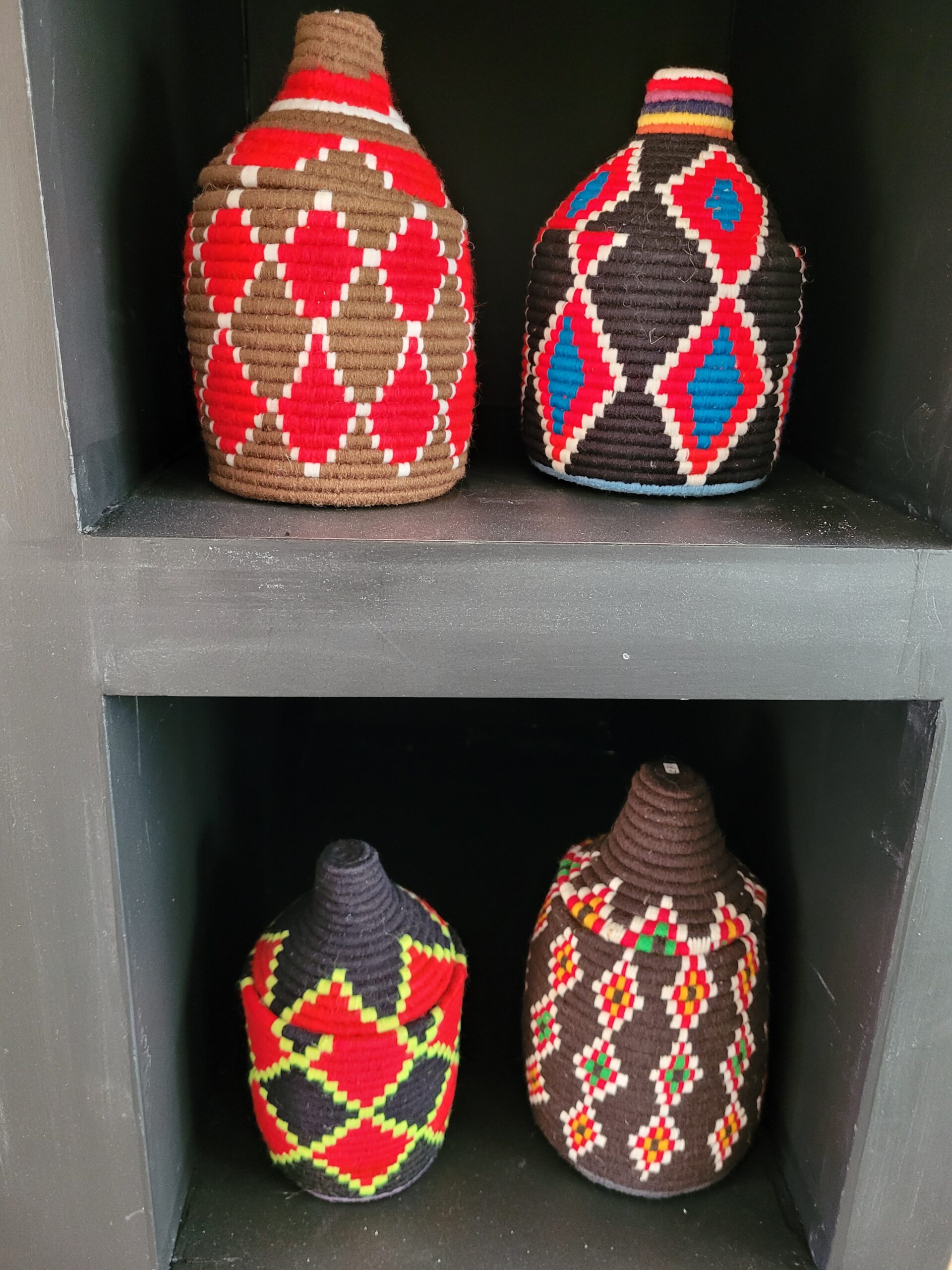 boites berbères multicolores ensemble