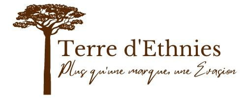 Logo Terre d'ethnies marron fond blanc