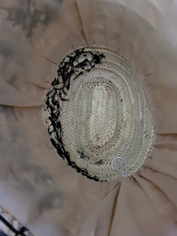 Panier ALMA arabesques noires rebrodées intérieur