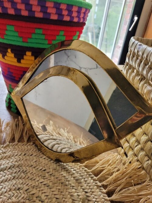 DUO MIROIR OEIL LAITON LARGE